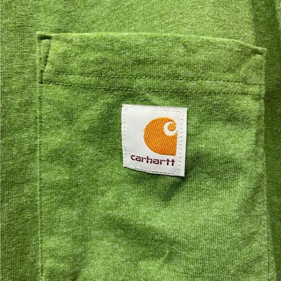 Carhartt Relaxed Fit Long Sleeve T in Green, Size Large - Picture 4 of 4